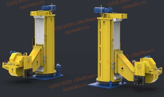 Кантователь для сварки кузовов люковых полувагонов | НПП Мимакс